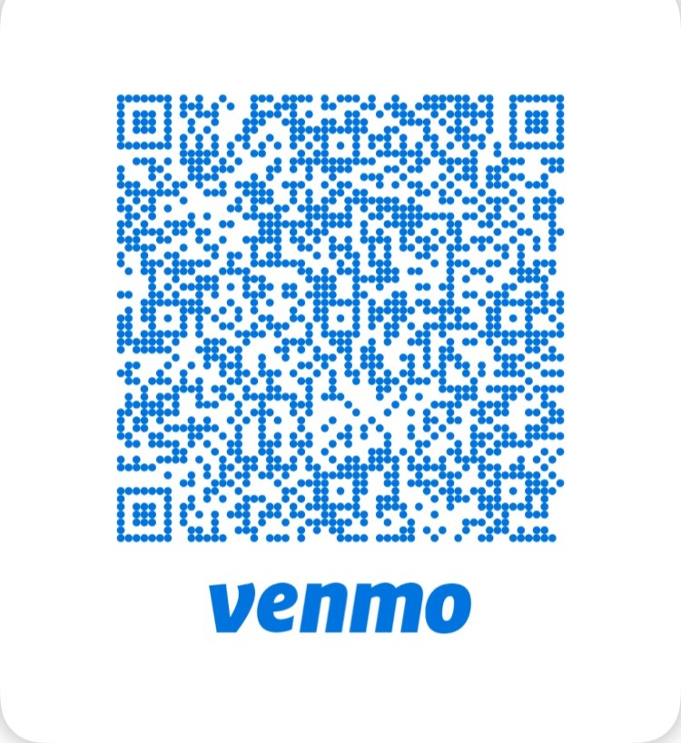 Scan to donate to Petals of Light OK on Venmo