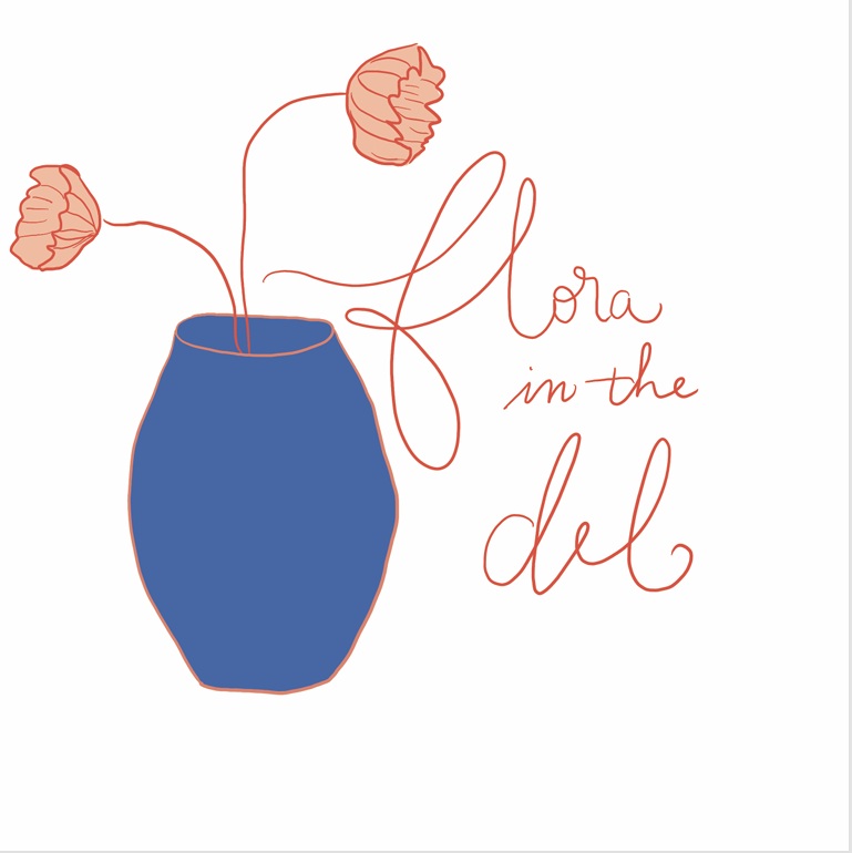 Flora in the Del logo